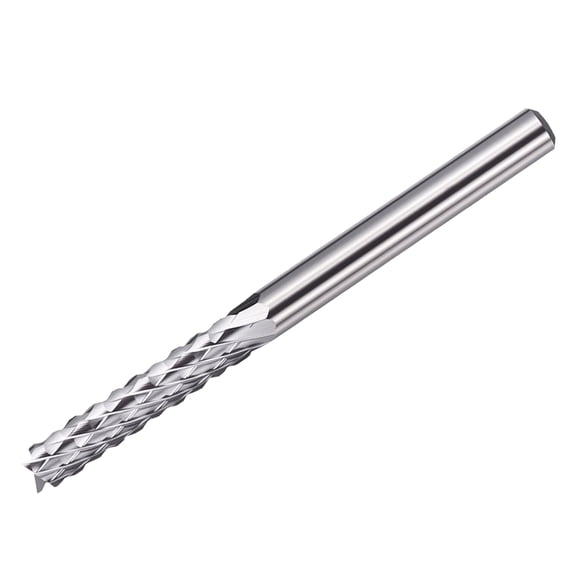 Uxcell Carbide End Mill, 1/8" Shank CNC Routers Bit 1/8" x 43/64" (Cutting Dia x Length) Engraving Milling Cutter for PCB Machine