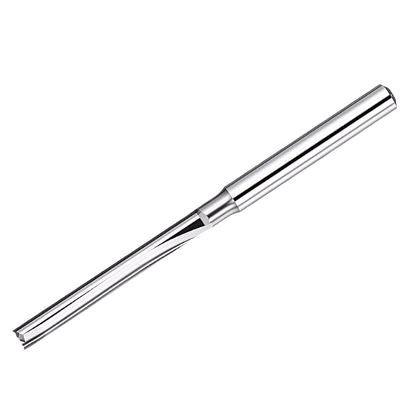 Uxcell Carbide Straight Router Bit, 1/8" Shank CNC Router Bits 2.5mm x 22mm (Cutting Dia x Length) 2 Flute End Mill Cutter for Solid Wood, MDF, Particle Board, Synthetic Board