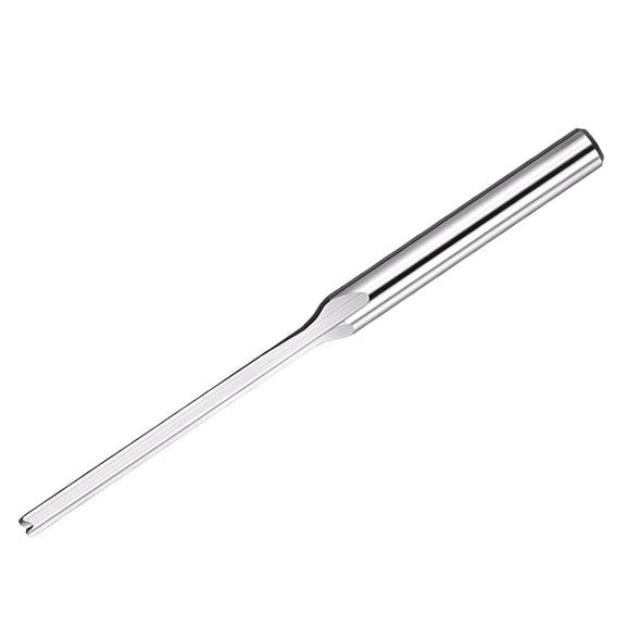 Uxcell Carbide Straight Router Bit, 1/8" Shank CNC Router Bits 2mm x 22mm (Cutting Dia x Length) 2 Flute End Mill Cutter for Solid Wood, MDF, Particle Board, Synthetic Board