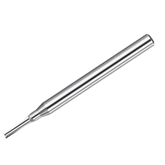 Uxcell Carbide Straight Router Bit, 1/8" Shank CNC Router Bits 2mm x 6mm (Cutting Dia x Length) 2 Flute End Mill Cutter for Solid Wood, MDF, Particle Board, Synthetic Board