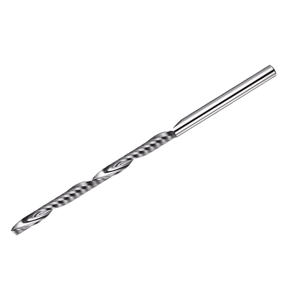 Uxcell Carbide Upcut Spiral Router Bit, 1/8 Inch Shank CNC Router Bits 1 x 4mm (Cutting Dia x Length) Single Flute End Mill Cutter for Acrylic Wood Cut, Inlay, Grooving