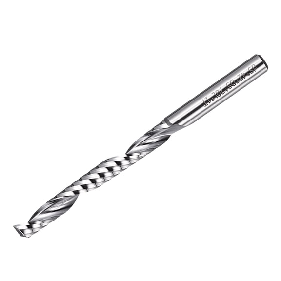 Uxcell Carbide Upcut Spiral Router Bit, 1/8 Inch Shank CNC Router Bits 1 x 4mm (Cutting Dia x Length) Single Flute End Mill Cutter for Acrylic Wood Cut, Inlay, Grooving