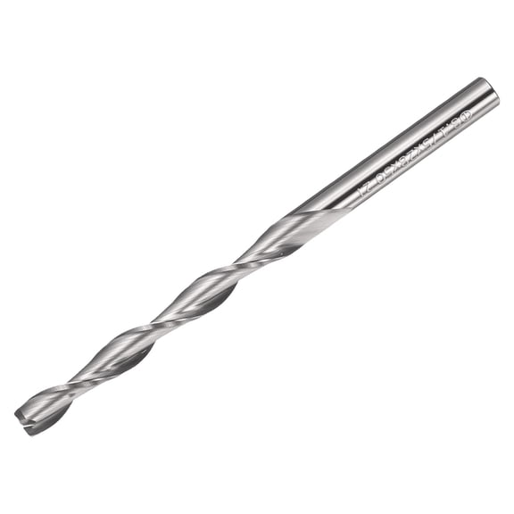 Uxcell Carbide Upcut Spiral Router Bit, 1/8" Shank CNC Router Bits 1/8" x 1-3/32" (Cutting Dia x Length) 2 Flutes End Mills Cutter for Hardwood, Solid Wood, Particle Board, MDF