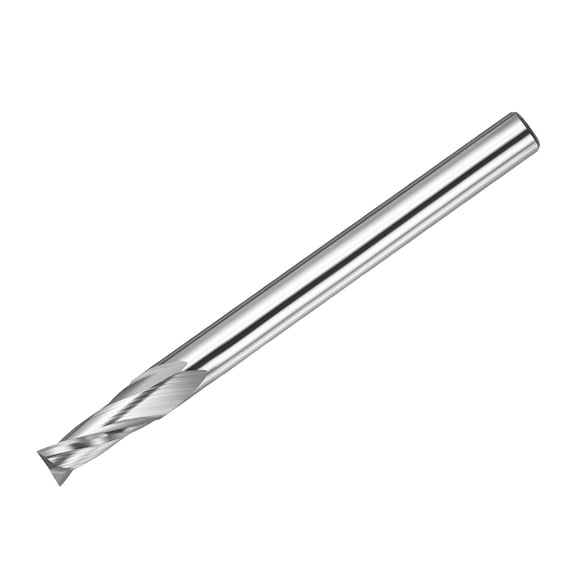 Uxcell Carbide Upcut Spiral Router Bit, 1/8" Shank CNC Router Bits 1/8" x 5/16" (Cutting Dia x Length) 2 Flutes End Mills Cutter for Hardwood, Solid Wood, Particle Board, MDF