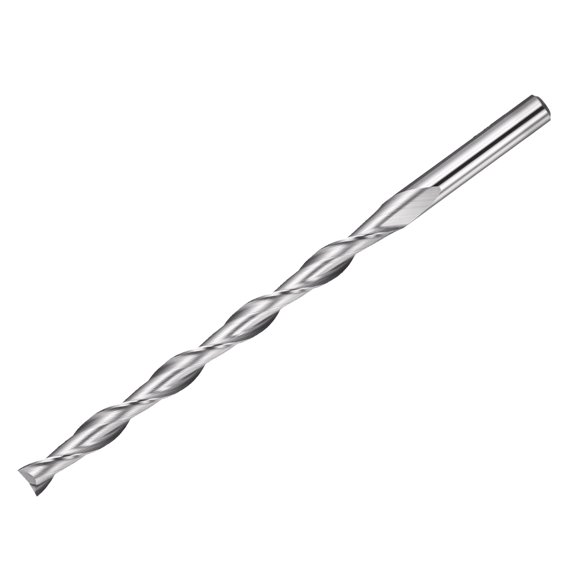 Uxcell Carbide Upcut Spiral Router Bit, 4mm Shank CNC Router Bits 4mm x 52mm (Cutting Dia x Length) 2 Flutes End Mills Cutter for Hardwood, Solid Wood, Particle Board, MDF
