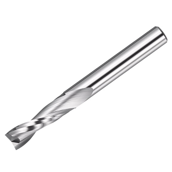 Uxcell Carbide Upcut Spiral Router Bit, 5mm Shank CNC Router Bits 5mm x 17mm (Cutting Dia x Length) 2 Flutes End Mills Cutter for Hardwood, Solid Wood, Particle Board, MDF