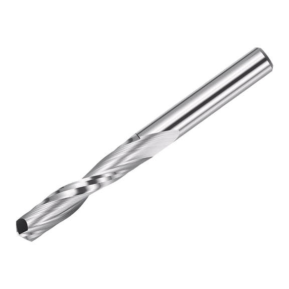Uxcell Carbide Upcut Spiral Router Bit, 5mm Shank CNC Router Bits 5mm x 25mm (Cutting Dia x Length) 2 Flutes End Mills Cutter for Hardwood, Solid Wood, Particle Board, MDF