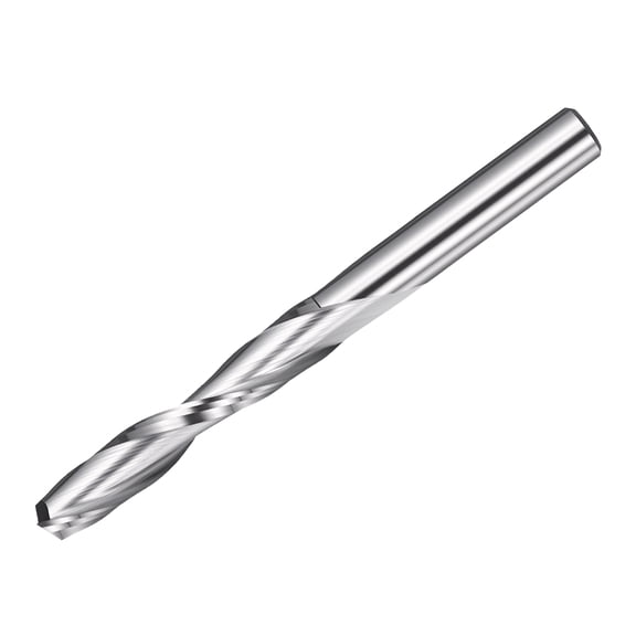 Uxcell Carbide Upcut Spiral Router Bit, 5mm Shank CNC Router Bits 5mm x 28mm (Cutting Dia x Length) 2 Flutes End Mills Cutter for Hardwood, Solid Wood, Particle Board, MDF