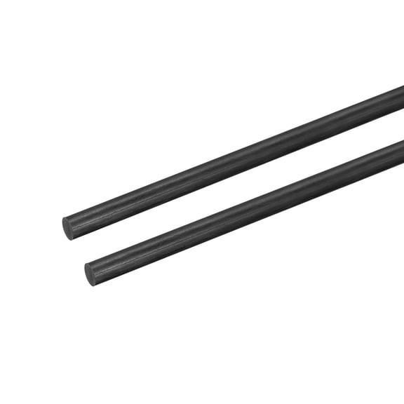 Uxcell Carbon Fiber Rod, 6mm x 450mm for RC Plane DIY Quadcopter Arm, 2 Pack