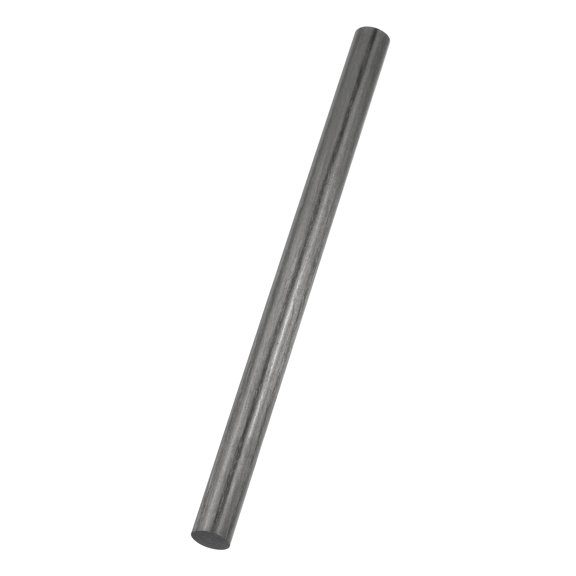 Uxcell Carbon Fiber Rods, 10mm Dia 153mm Length 0.39"x6" Solid Matte Round Bar Pole for RC Airplane Cars Model Kite Wing Tube Quadcopter Arm DIY Craft, Black
