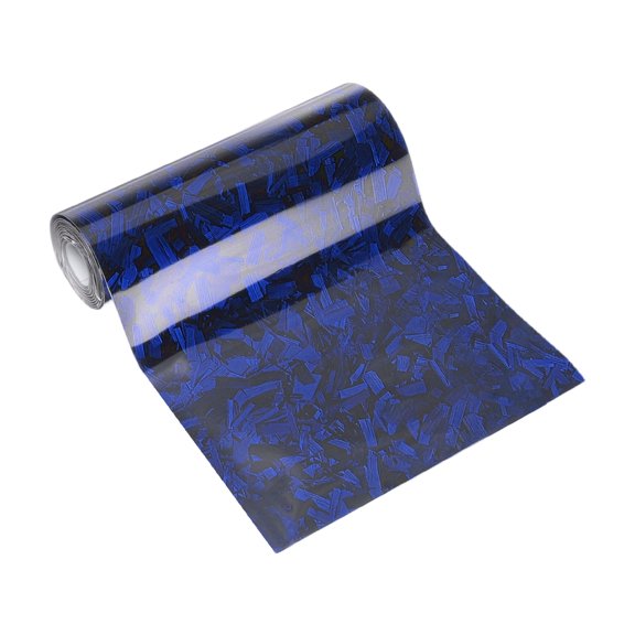Uxcell Carbon Fiber Vinyl Wrap 12" x 1ft PET Self-Adhesive Car Sticker Blue