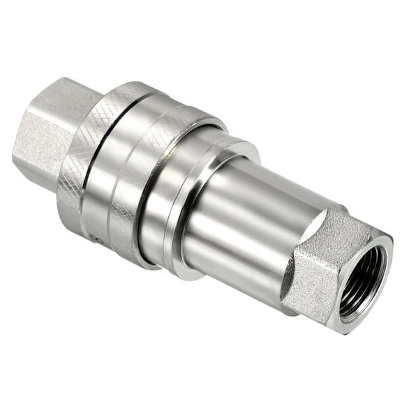 Uxcell Carbon Steel G3/8 Female Pipe Fitting Hydraulic Quick Connect Coupler Set 1 Set