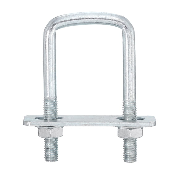 Uxcell Square U-Bolts, 6 Sets 35mm Inner Width 80mm Length M8 with Nuts and Plates
