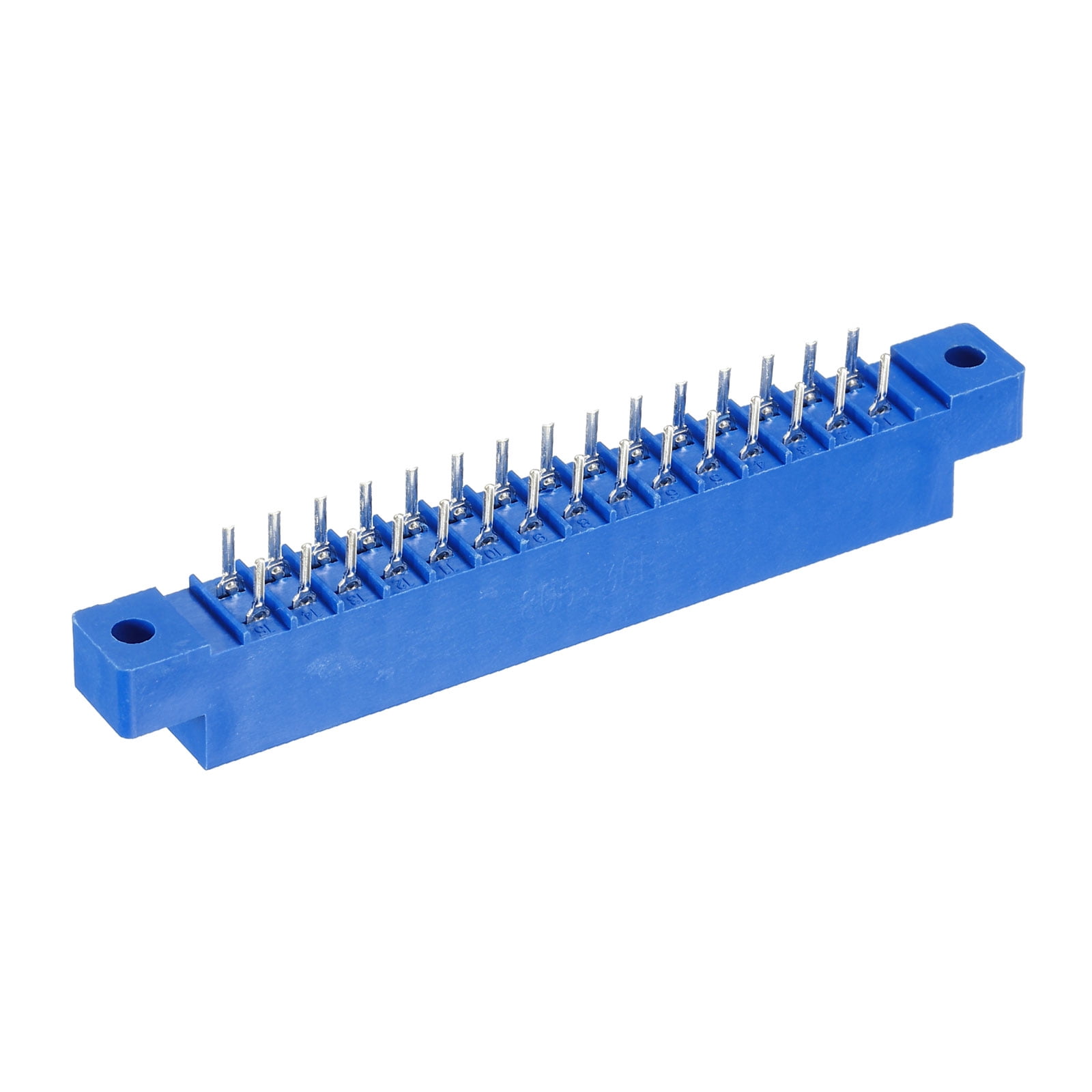 Uxcell Card Edge Connector Blue Socket 30 Pin 3.96mm Pitch for Printed ...
