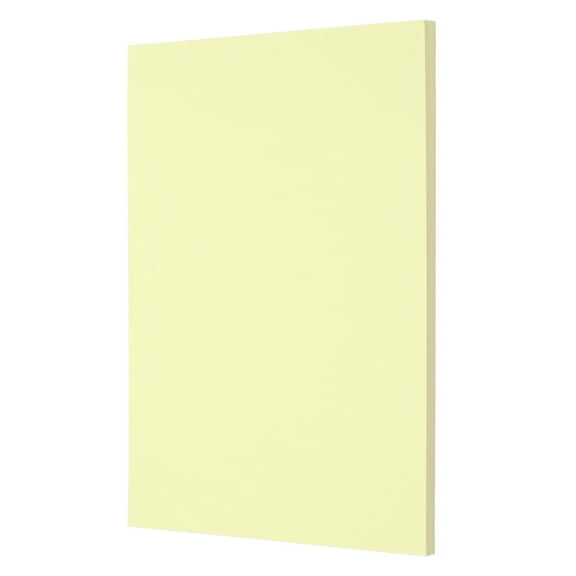 Uxcell Cardstock Scrapbook Paper 5.8" x 8.3", 92 Lb/250gsm, Solid Color Cardstock for New Year Arts & Crafts, Invitations, Greeting Cards, Gift Tags, Light Yellow, 20Pcs