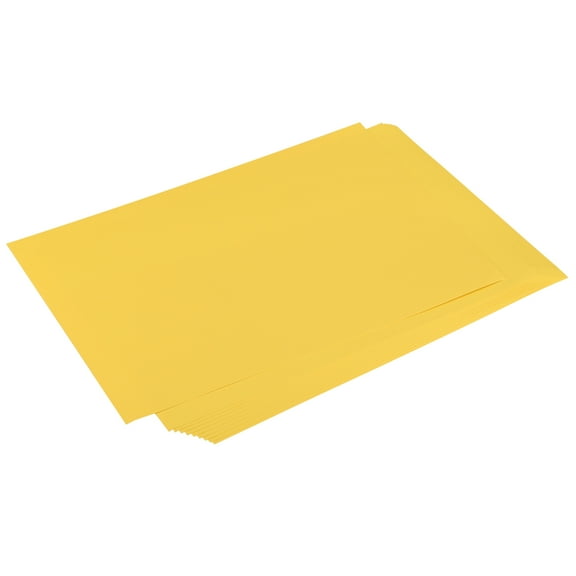 Uxcell Cardstock Scrapbook Paper 8.3" x 11.7", 74 Lb/200 Gsm, Yellow 10 Pack