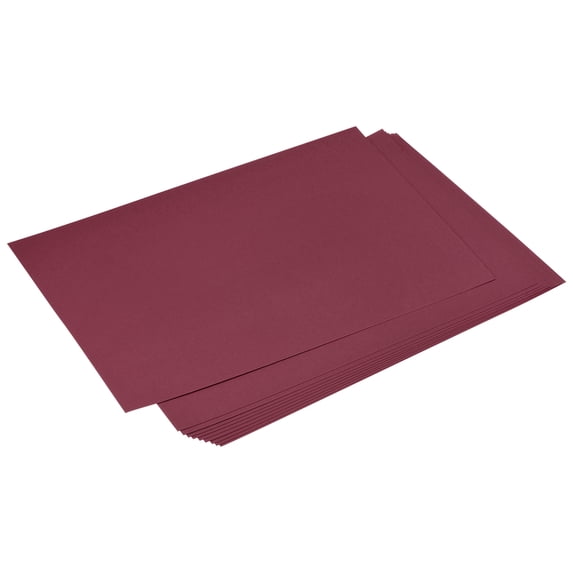 Uxcell Cardstock Scrapbook Paper 8.3" x 11.7", 92 lb/250gsm, Burgundy 10 Pack