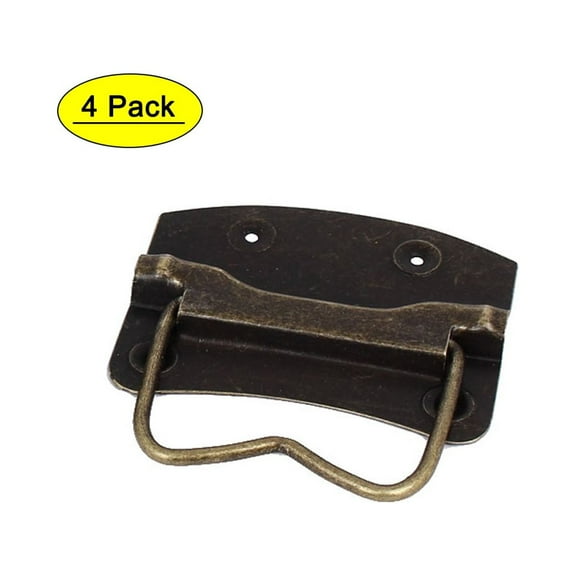 Uxcell Case Chest Retro Style Puller Handle 0.08" Hole Diameter 4 Pack