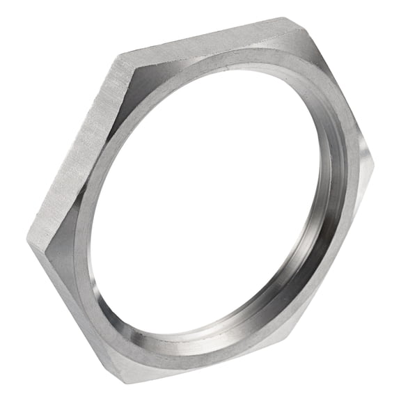 Uxcell Cast Pipe Fitting Hex Locknut, Stainless Steel Hex 1-1/4" 1