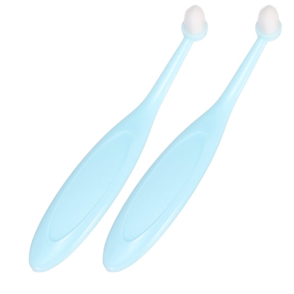 Uxcell Cat Dog Eye Brush, Soft Washable Fiber Tapered Bristles, Tear Mark Remove Ergonomic Plastic Handle, (Blue,2 Pcs), Intended for Dogs / Cats / Small Pet Eye Cleaning