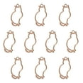thumbnail image 1 of Uxcell Cat Shaped Alloy Open Back Bezel Pendants DIY Hollow Resin Frame, Rose Gold 10 Pack, 1 of 5