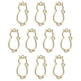 thumbnail image 1 of Uxcell Cat Shaped Alloy Open Back Bezel Pendants Hollow Resin Frame for DIY Crafts, Gold Tone 10 Pack, 1 of 5