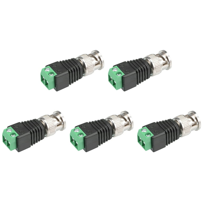Uxcell Cat5 to BNC Male Screw Terminal Connector Count
