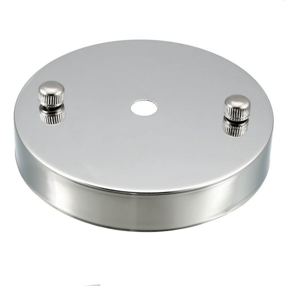 Uxcell Ceiling Canopy Light Plate Pendant Holder 100mmx17mm Chrome w Screw