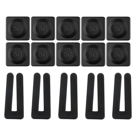 Uxcell Ceiling Fan Blade Balancing Kit, 5 Sets Include 5Pcs Clips and 10Pcs Self-adhesive 5G Weight Black/Black