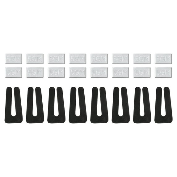 Uxcell Ceiling Fan Blade Balancing Kit, 8 Sets Include 8Pcs Clips and 16Pcs Self-adhesive 5G Weight White/Black