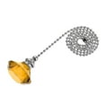 thumbnail image 1 of Uxcell Ceiling Fan Pull Chain Decorative Crystal Chain Extension Diamond Pendant Amber, 1 of 6