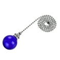 thumbnail image 1 of Uxcell Ceiling Fan Pull Chain Light Lighting Accessories Extension Ice Cracked Crystal Ball Pendant Blue, 1 of 6