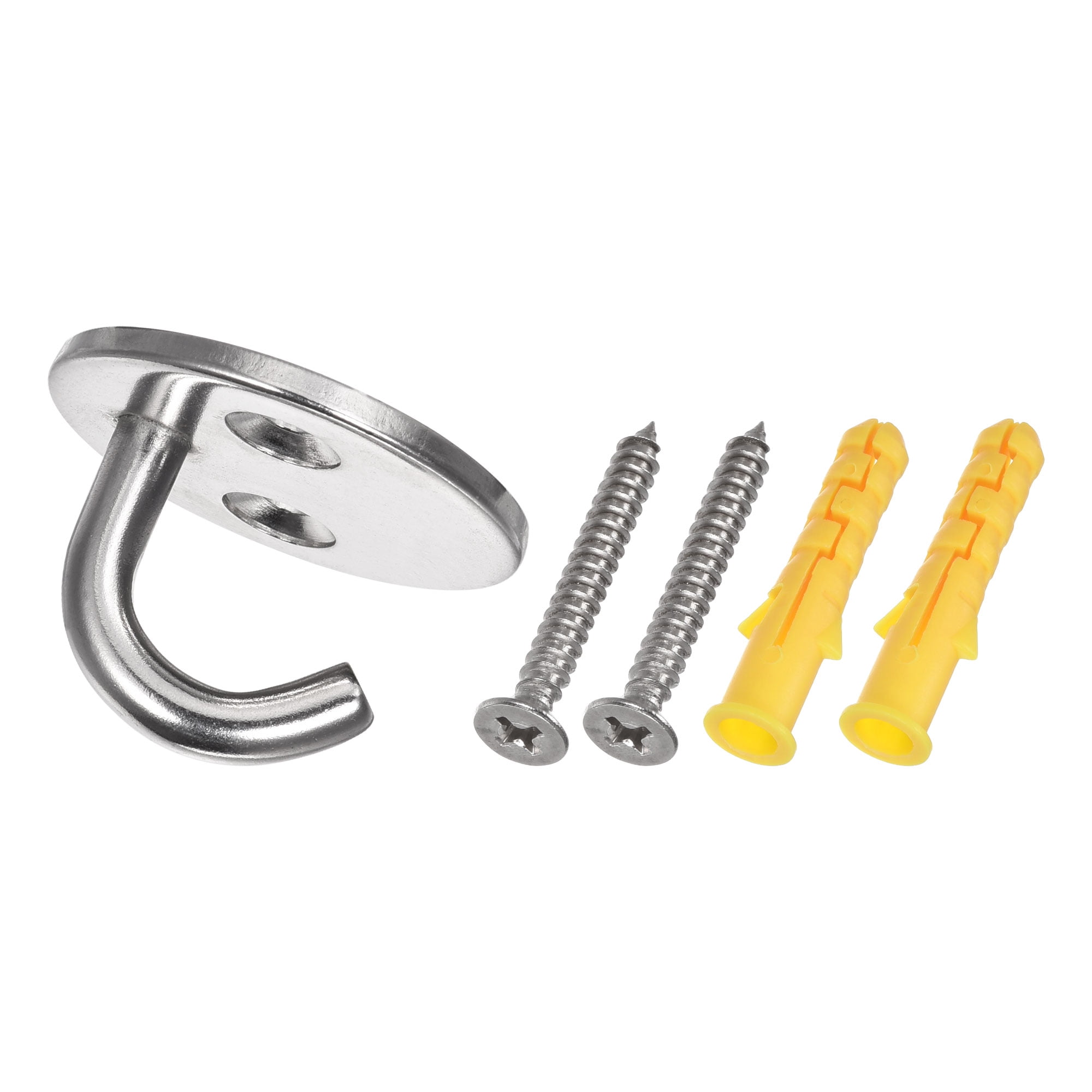 Uxcell Ceiling Hooks 304 Stainless Steel 33mm for Hanging Plants 4Pack