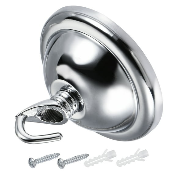 Uxcell Ceiling Hooks Wall Mounted 68x50mm Iron for Hanging Lanterns Plants Chrome