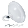 thumbnail image 1 of Uxcell Ceiling Hooks Wall Mounted 68x50mm Iron for Hanging Lanterns Plants White, 1 of 4
