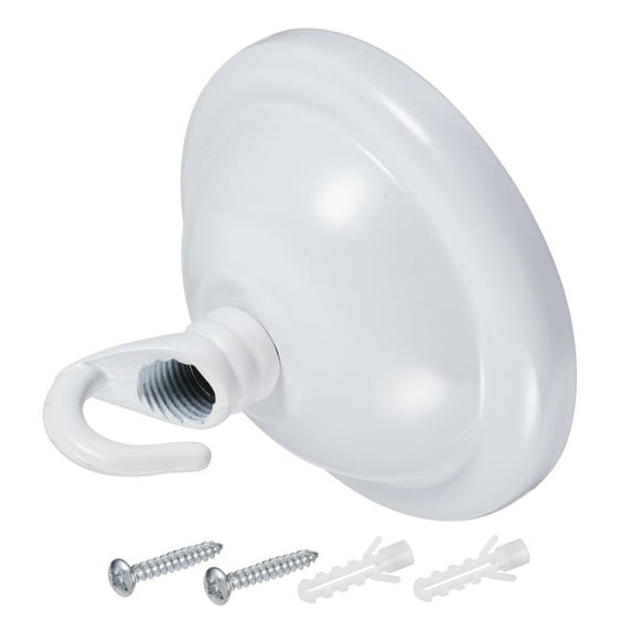 Uxcell Ceiling Hooks Wall Mounted 68x50mm Iron for Hanging Lanterns Plants White
