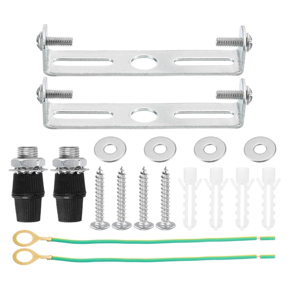Uxcell Ceiling Light Plate 80x18x16mm Lighting Fixture Mounting Bracket for Home Office Chandelier 2 Set