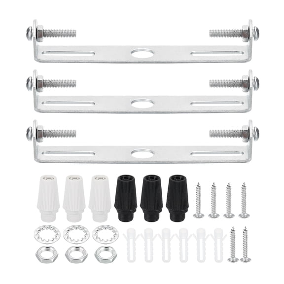 Uxcell Ceiling Light Plate Kit, Light Fixture Mounting Bracket Plate Crossbar 100mm 3