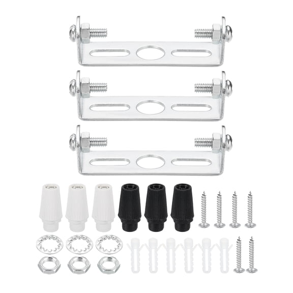 Uxcell Ceiling Light Plate Kit, Light Fixture Mounting Bracket Plate Crossbar 55mm 3