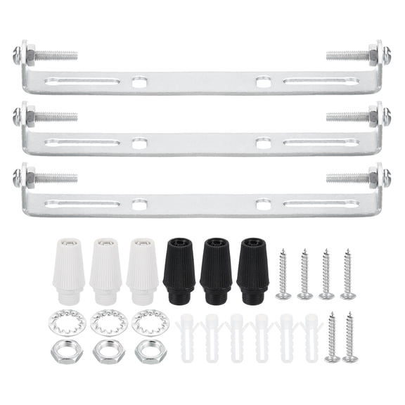 Uxcell Ceiling Light Plate Kit, Light Fixture Mounting Bracket Plate Steel Crossbar 120mm 3
