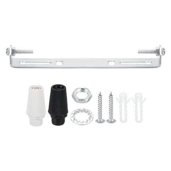 Uxcell Ceiling Light Plate Kit, Light Fixture Mounting Bracket Plate Steel Crossbar 125mm 1