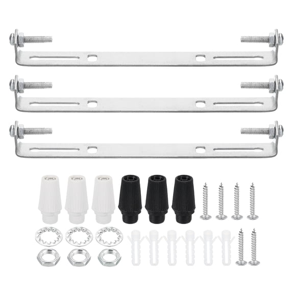 Uxcell Ceiling Light Plate Kit, Light Fixture Mounting Bracket Plate Steel Crossbar 180mm 3
