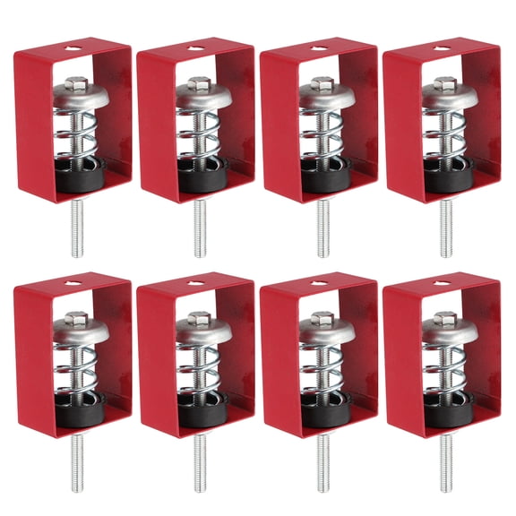 Uxcell Ceiling Spring Vibration Isolator Hangers Mechanical Vibration Damping Mounts Red 3.43 x 2.36 x 1.26 Inch