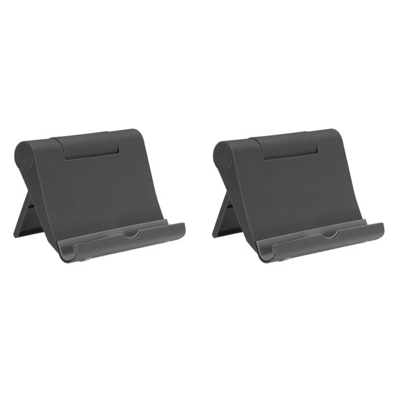 Uxcell Cell Phone Stand, Multi Angle Tablet Stand, Universal Phone Stand, Black 2 Pack