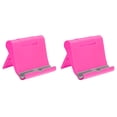 thumbnail image 1 of Uxcell Cell Phone Stand, Multi Angle Tablet Stand, Universal Phone Stand, Pink 2 Pack, 1 of 6