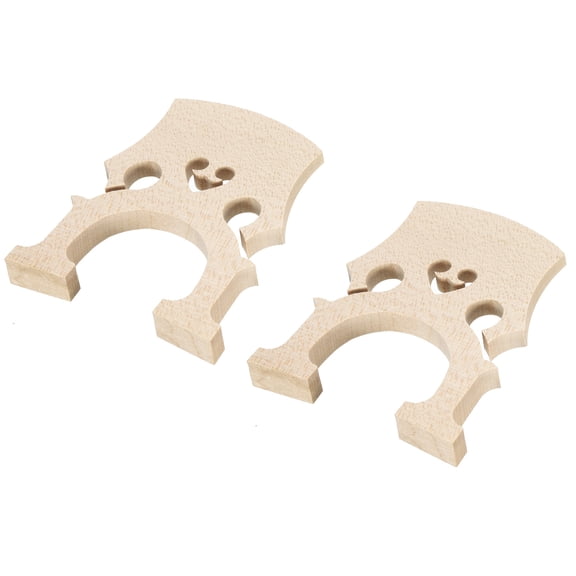 Uxcell Cello Bridge Maple Wood for 1/2 Cello Replacement Instrument Parts, Pack of 2
