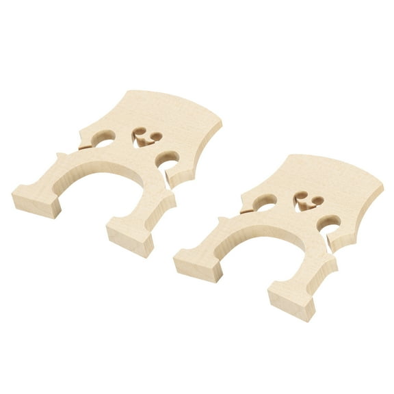 Uxcell Cello Bridge Maple Wood for 4/4 Cello Replacement Instrument Parts, Pack of 2