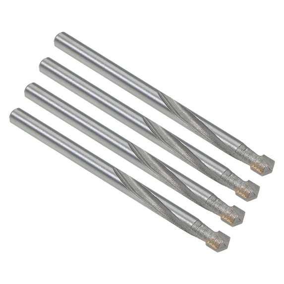 Uxcell Cemented Carbide Twist Drill Bit Metal Drill Cutter for Stainless Steel Copper Aluminum Zinc Alloy Iron 4 Pcs 4.5mm
