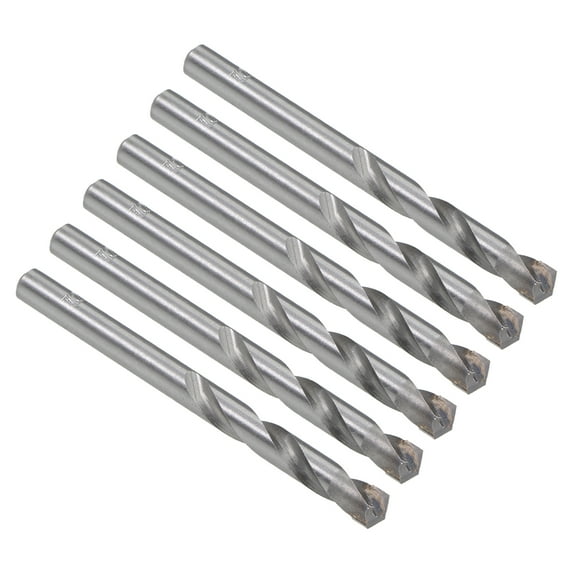Uxcell Cemented Carbide Twist Drill Bit Metal Drill Cutter for Stainless Steel Copper Aluminum Zinc Alloy Iron 6pcs 7.2mm
