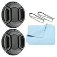 thumbnail image 1 of Uxcell Center Pinch Front Lens Cover Dust Camera Lens Cap for Lens with 52mm Thread, 2 Pack, 1 of 6